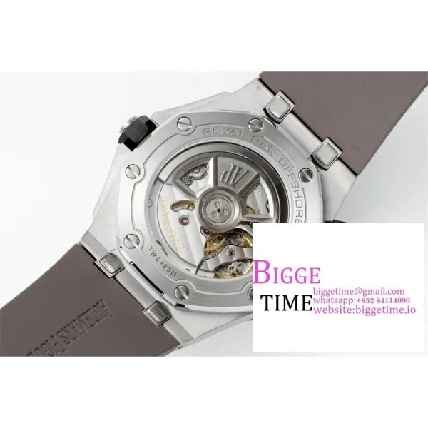 Royal Oak Offshore Diver 15720 SS APSF 1:1 Best Edition Gray Dial on Gray Rubber Strap A4308 - Image 3