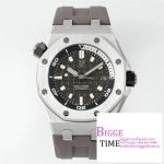 Royal Oak Offshore Diver 15720 SS APSF 1:1 Best Edition Gray Dial on Gray Rubber Strap A4308