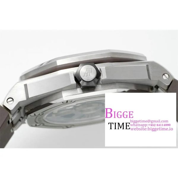 Royal Oak Offshore Diver 15720 SS APSF 1:1 Best Edition Gray Dial on Gray Rubber Strap A4308 - Image 8