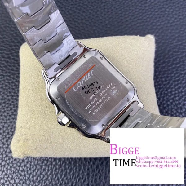 Santos  40mm YG Bezel White Dial YG/SS Bracelet AF MY9015 - Image 9