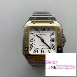 Santos Medium 35mm YG White Dial SS Bracelet BVF MY9015