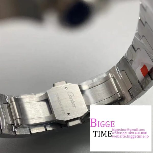 Santos Medium 35mm YG White Dial SS Bracelet BVF MY9015 - Image 5