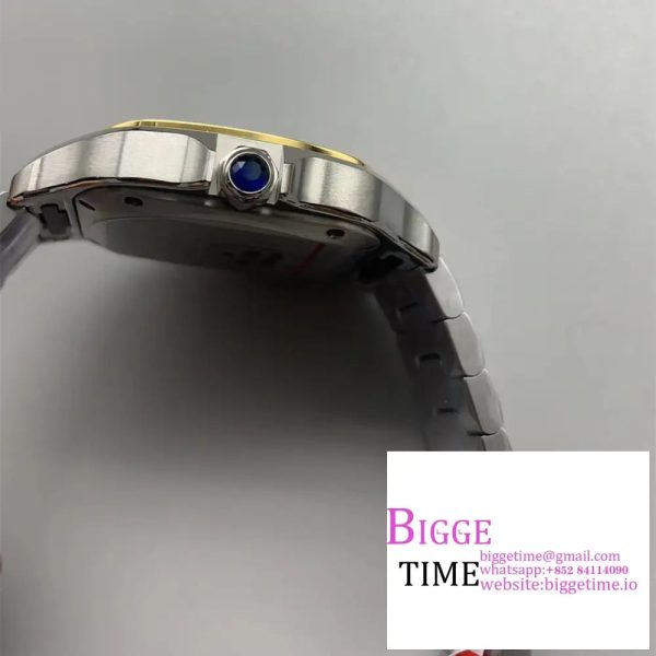 Santos Medium 35mm YG White Dial SS Bracelet BVF MY9015 - Image 8