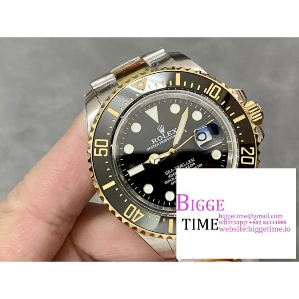 Sea-Dweller 43mm Two Tone SS/YG 126603 CSF Best Edition Black Dial on SS/YG Bracelet VR3235 - Image 2