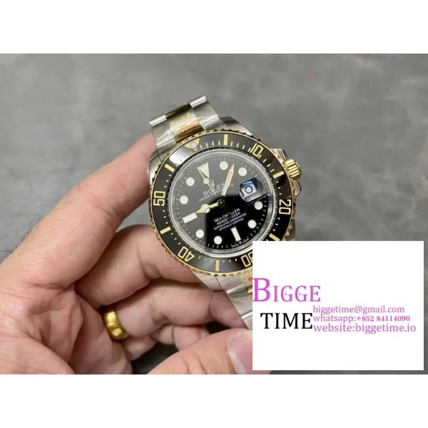 Sea-Dweller 43mm Two Tone SS/YG 126603 CSF Best Edition Black Dial on SS/YG Bracelet VR3235 - Image 5