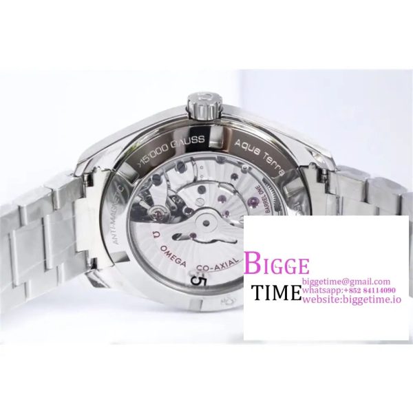 Seamaster 41mm AQUA TERRA 150M Blue Textured Dial SS Bracelet VSF A8500 - Image 9