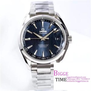Seamaster 41mm AQUA TERRA 150M Blue Textured Dial SS Bracelet VSF A8500