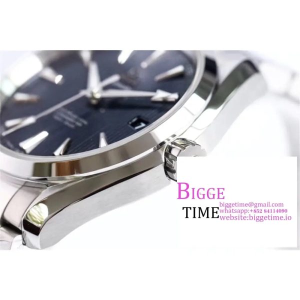 Seamaster 41mm AQUA TERRA 150M Blue Textured Dial SS Bracelet VSF A8500 - Image 3
