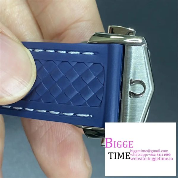 Seamaster 43mm AQUA TERRA 150M Worldtimer Blue Dial Blue Rubber Strap VSF A8938 - Image 7