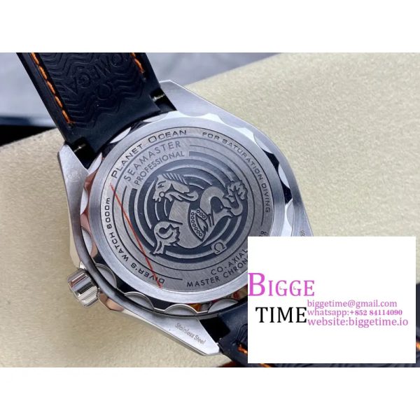 Seamaster 6000M Ultra Deep 45.5mm Brown Dial Orange Bezel Black Rubber Strap VSF A8912 - Image 8