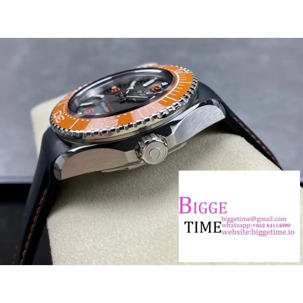 Seamaster 6000M Ultra Deep 45.5mm Brown Dial Orange Bezel Black Rubber Strap VSF A8912 - Image 6