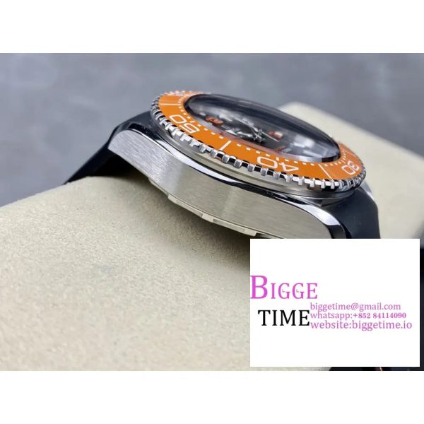 Seamaster 6000M Ultra Deep 45.5mm Brown Dial Orange Bezel Black Rubber Strap VSF A8912 - Image 5