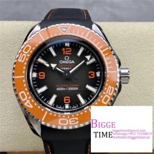 Seamaster 6000M Ultra Deep 45.5mm Brown Dial Orange Bezel Black Rubber Strap VSF A8912