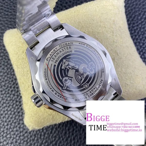 Seamaster 6000M Ultra Deep SS VSF 1:1 Best Edition Brown Dial Orange Bezel on SS Bracelet A8912 - Image 9