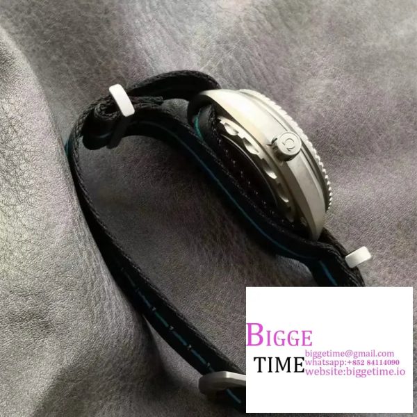 Seamaster 6000M Ultra Deep Titanium VSF 1:1 Best Edition Black Dial on Black Nylon Strap A8912 - Image 7