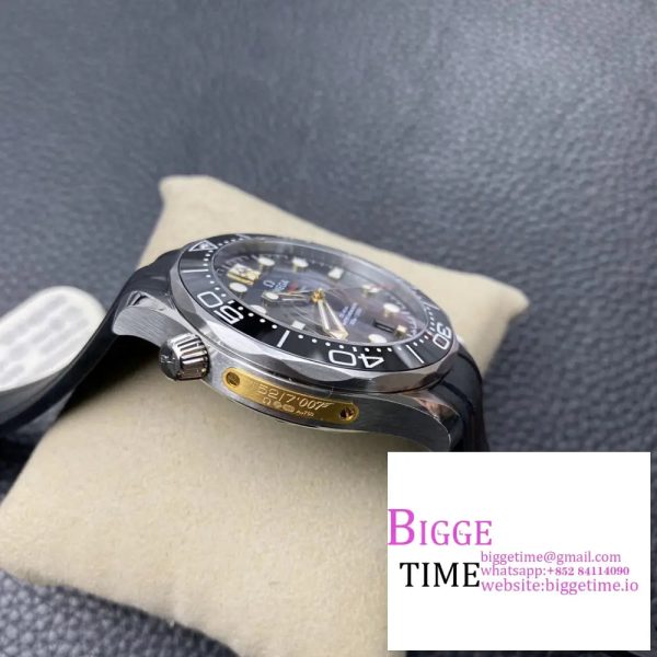 Seamaster Diver 300M 007 James Bond VSF 1:1 Best Edition On Black Rubber Strap A8800 - Image 8