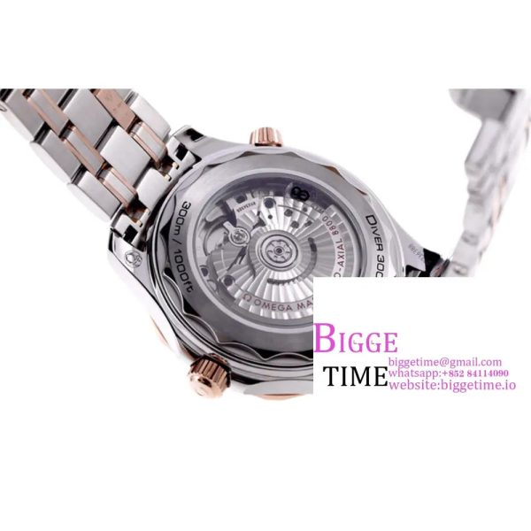 Seamaster Diver 300M SS/RG VSF 1:1 Best Edition RG Bezel Blue Dial on SS/RG Bracelet A8800 - Image 9