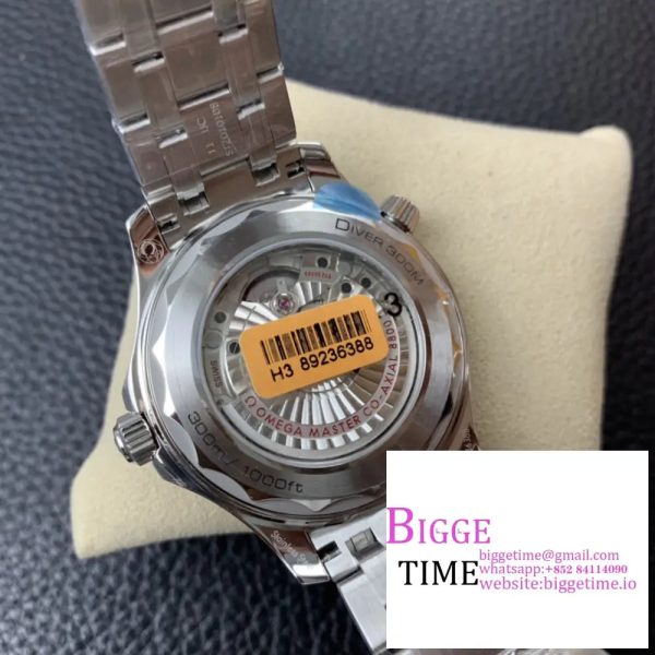 Seamaster Diver 300M SS VSF 1:1 Best Edition Black Bezel White Dial on SS Bracelet A8800 - Image 8