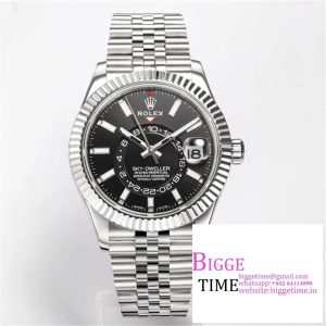 Skydweller 326934 SS JNF 1:1 Best Edition Black Dial on SS Bracelet Asian 23J
