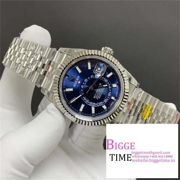 Skydweller 326934 SS JNF 1:1 Best Edition Blue Dial on SS Bracelet Asian 23J - Image 3