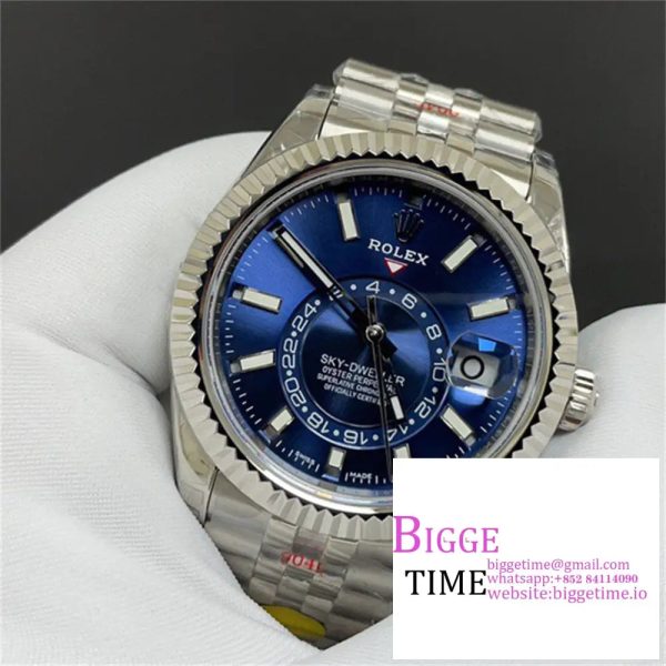 Skydweller 326934 SS JNF 1:1 Best Edition Blue Dial on SS Bracelet Asian 23J - Image 2