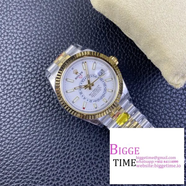 Skydweller 326934 SS/YG JNF 1:1 Best Edition White Dial on SS/YG Bracelet Asian 23J - Image 3