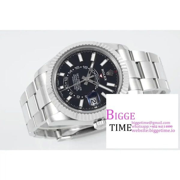 Skydweller 42mm 326934 Black Dial Oyster Bracelet ZF A2824 - Image 6