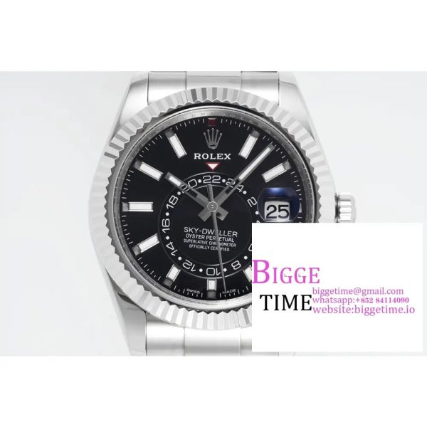 Skydweller 42mm 326934 Black Dial Oyster Bracelet ZF A2824 - Image 7