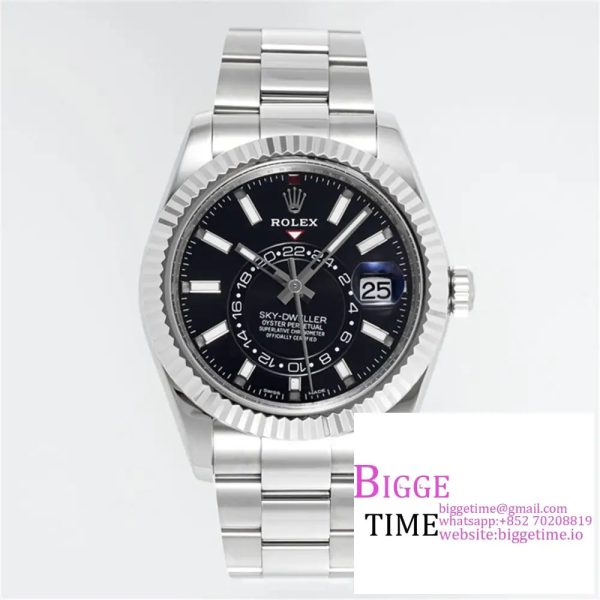 Skydweller 42mm 326934 Black Dial Oyster Bracelet ZF A2824