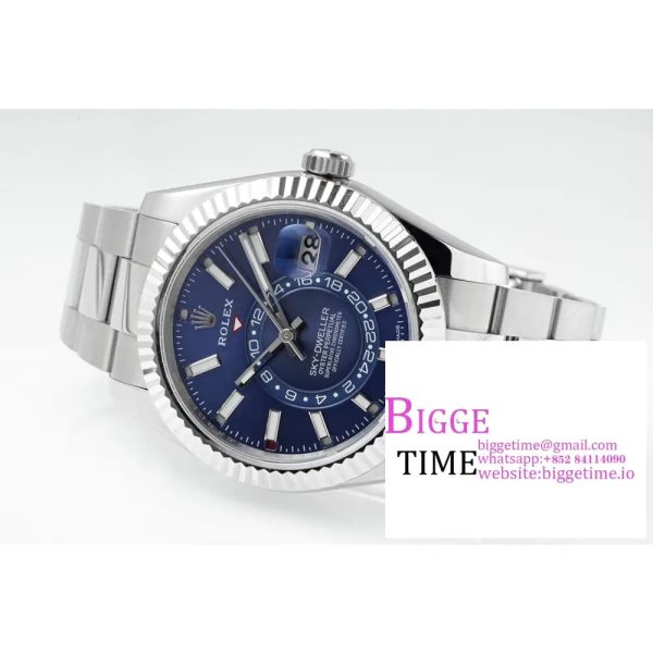 Skydweller 42mm 326934 Blue Dial Oyster Bracelet ZF A2824 - Image 5