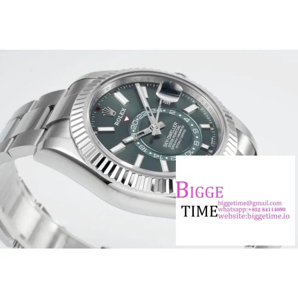 Skydweller 42mm 326934 Green Dial Oyster Bracelet ZF A2824 - Image 7