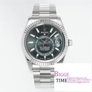 Skydweller 42mm 326934 Green Dial Oyster Bracelet ZF A2824