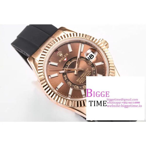 Skydweller 42mm 326934 RG Brown Dial Oysterflex Strap JWF A23J - Image 3