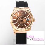 Skydweller 42mm 326934 RG Brown Dial Oysterflex Strap JWF A23J