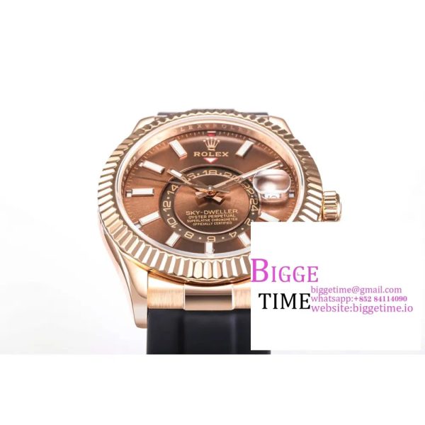 Skydweller 42mm 326934 RG Brown Dial Oysterflex Strap JWF A23J - Image 5