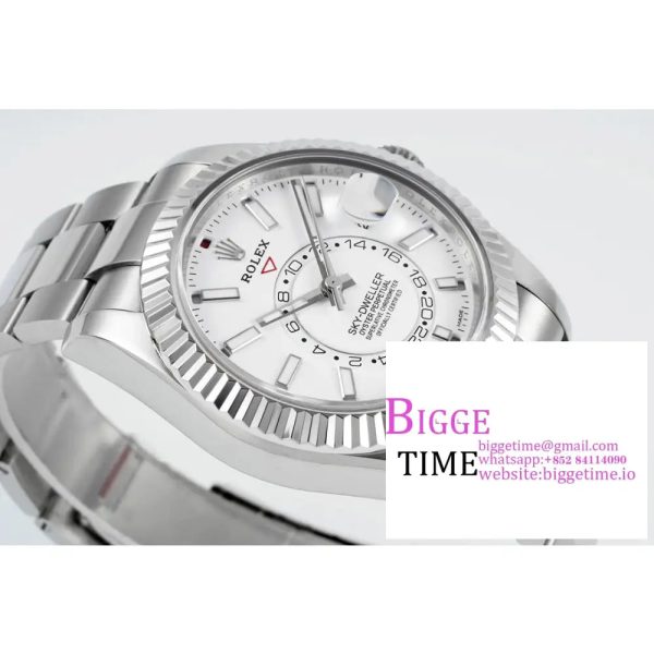 Skydweller 42mm 326934 White Dial Oyster Bracelet ZF A2824 - Image 7