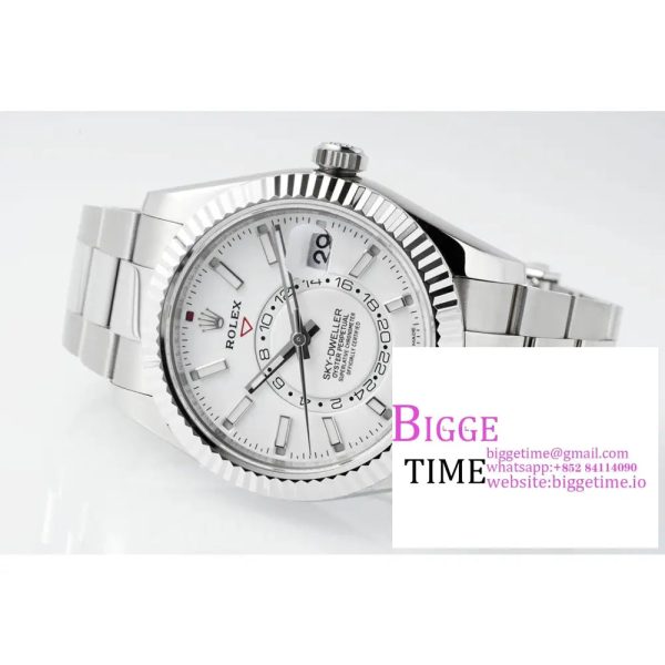 Skydweller 42mm 326934 White Dial Oyster Bracelet ZF A2824 - Image 5