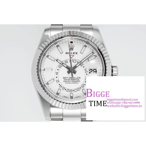 Skydweller 42mm 326934 White Dial Oyster Bracelet ZF A2824 - Image 4