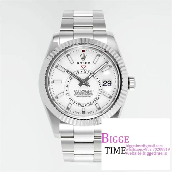 Skydweller 42mm 326934 White Dial Oyster Bracelet ZF A2824