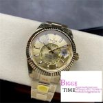 Skydweller 42mm 326934 YG YG Dial YG Oyster Bracelet JWF A23J