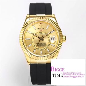 Skydweller 42mm 326934 YG YG Dial Oysterflex Strap JWF A23J