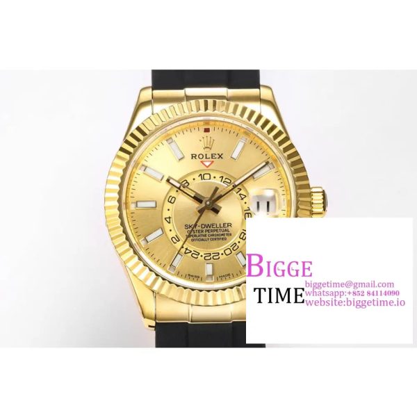 Skydweller 42mm 326934 YG YG Dial Oysterflex Strap JWF A23J - Image 2