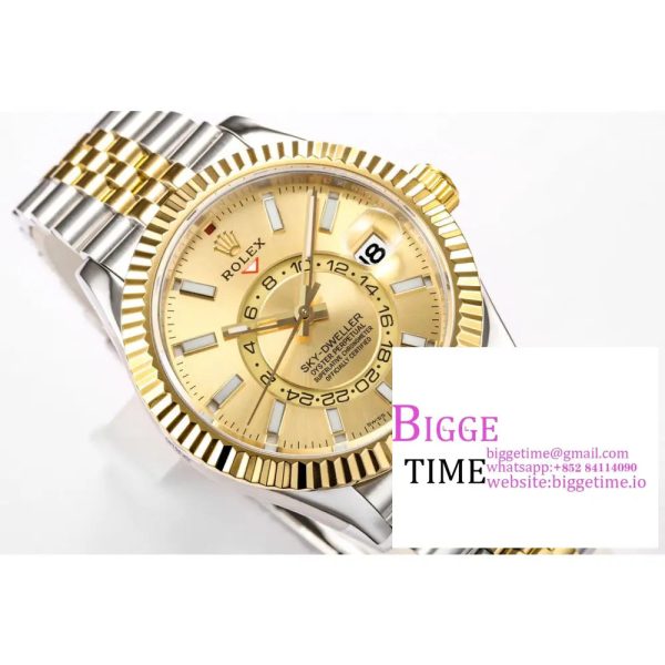 Skydweller 42mm 326934 YG/SS YG Dial YG/SS Jubilee Bracelet JNF A23J - Image 4