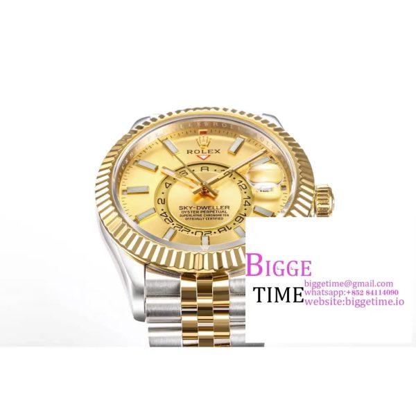 Skydweller 42mm 326934 YG/SS YG Dial YG/SS Jubilee Bracelet JNF A23J - Image 2