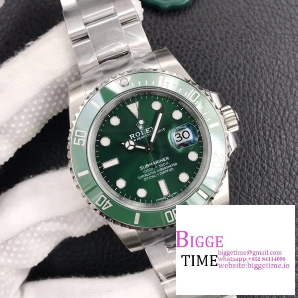 Special Discounted Submariner 116610 LV Green Ceramic ZZF Junior Edition 316L SS Case and Bracelet VR3135 - Image 3