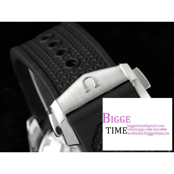 Speedmaster 40mm Racing Master White Dial Black Rubber Strap HRF A7750 - Image 8