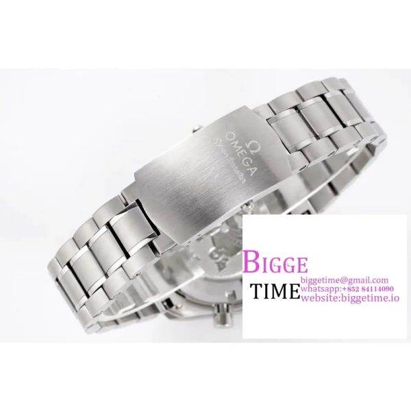 Speedmaster 40mm Racing Master White Dial SS Bracelet HRF A7750 - Image 9