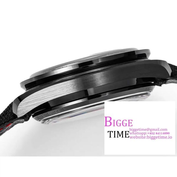 Speedmaster 44mm   Dark Side of The Moon Real Ceramic Black Dial BlackNylon Strap N1F A7750 - Image 9
