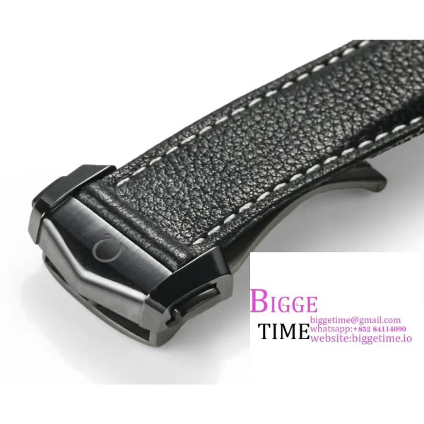 Speedmaster 44mm Dark Side of The Moon& Real Ceramic Black Dial Black Leather Strap N1F A7750 - Image 10