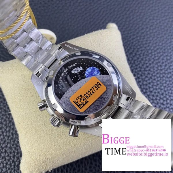 Speedmaster Professional “Silver Snoopy Award” 50th Anniversary OSF 1:1 Best Edition on SS Bracelet A3861 - Image 9